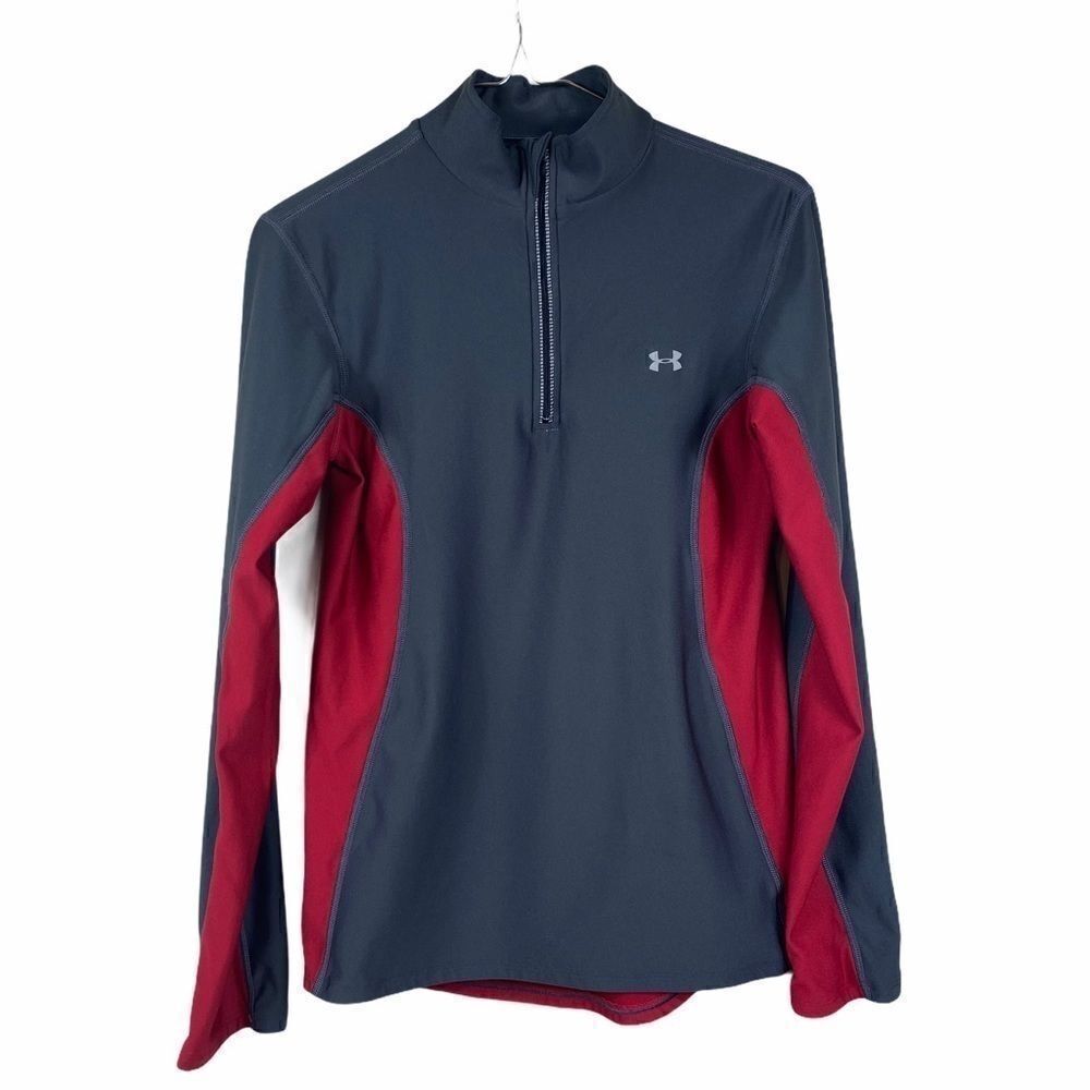 Under Armour Red Grey quarter zip